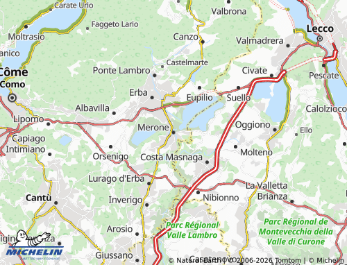 MICHELIN-Landkarte Merone - ViaMichelin