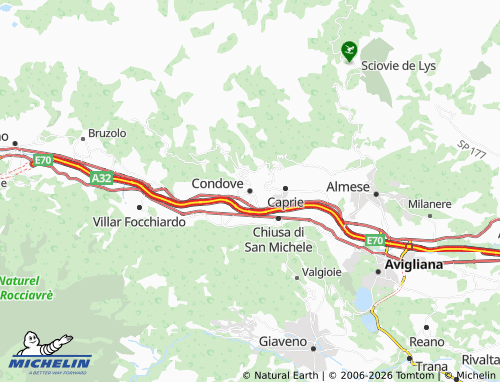 Mapa MICHELIN Condove - ViaMichelin