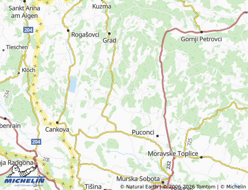 Mappa MICHELIN Bodonci - ViaMichelin