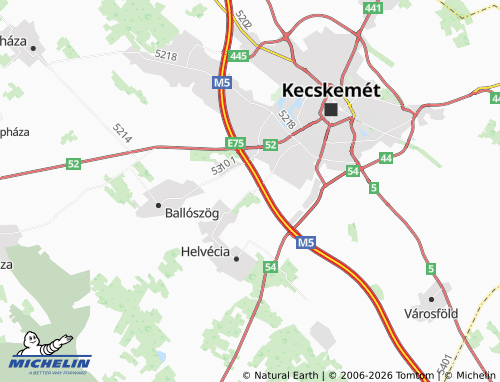 MICHELIN Ballószög map - ViaMichelin