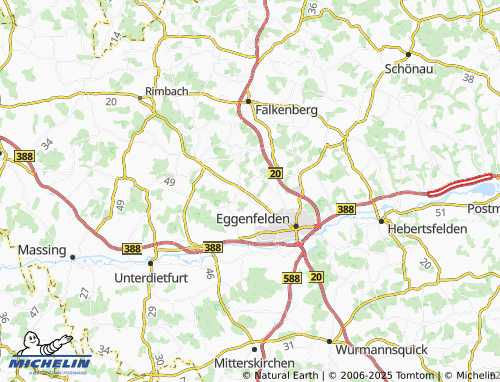 MICHELIN-Landkarte Kirchberg - ViaMichelin