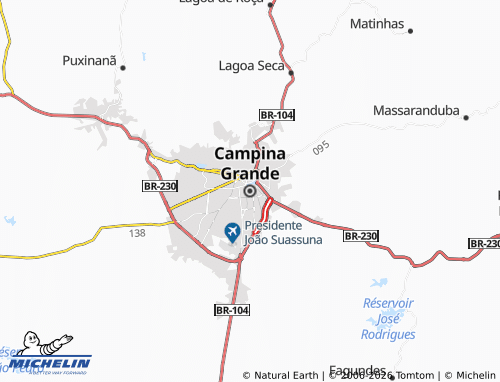 Mappa MICHELIN Campina Grande - ViaMichelin