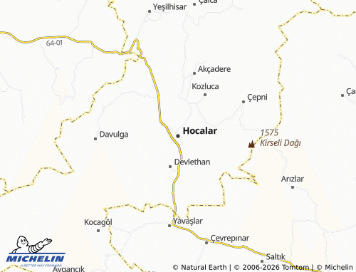 Mappa MICHELIN Hocalar - ViaMichelin