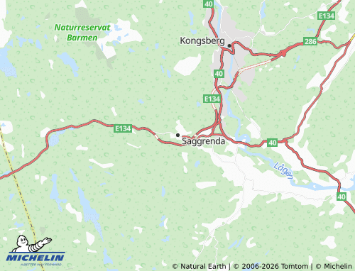 MICHELIN Saggrenda map - ViaMichelin