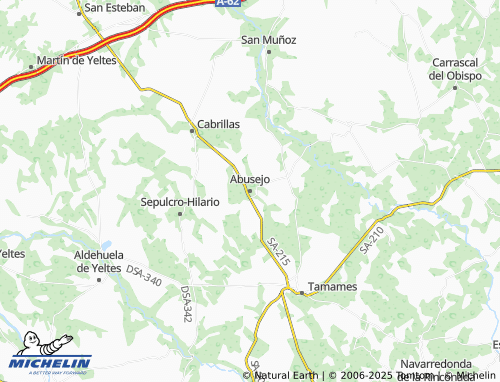 MICHELIN Abusejo map - ViaMichelin