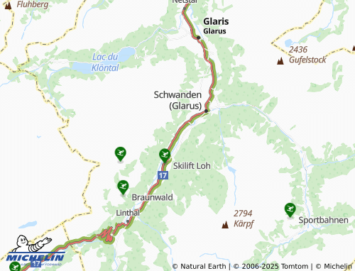 MICHELIN Leuggelbach map - ViaMichelin