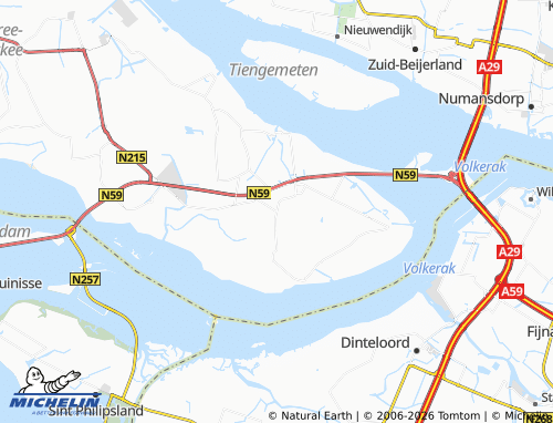 MICHELIN-Landkarte Achthuizen - ViaMichelin