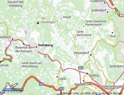 MICHELIN Stallhofen map - ViaMichelin