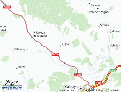 Kaart MICHELIN Aniñón - ViaMichelin