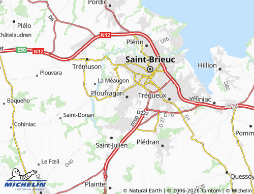 Mapa MICHELIN Ploufragan - ViaMichelin