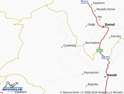 Mappa MICHELIN Çiçeklidağ - ViaMichelin