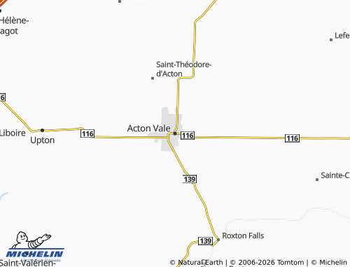 MICHELIN-Landkarte Acton Vale - ViaMichelin