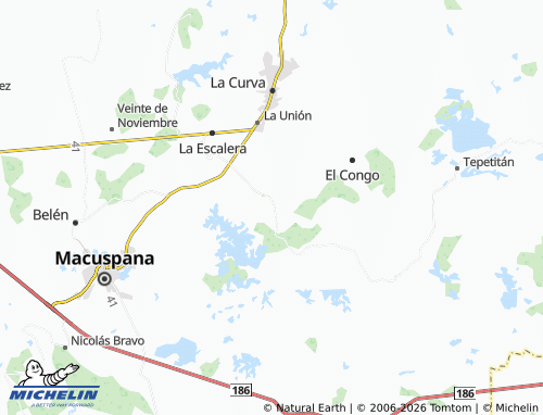 Mapa MICHELIN Nueva Esperanza, Aquiles Serdán - ViaMichelin