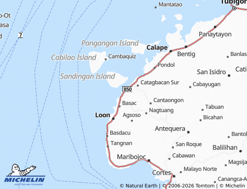 MICHELIN Biasong map - ViaMichelin