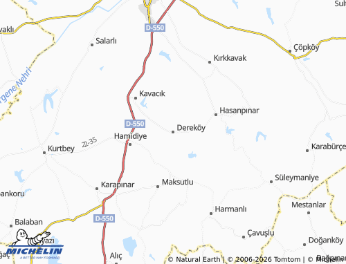 Mappa MICHELIN Dereköy - ViaMichelin