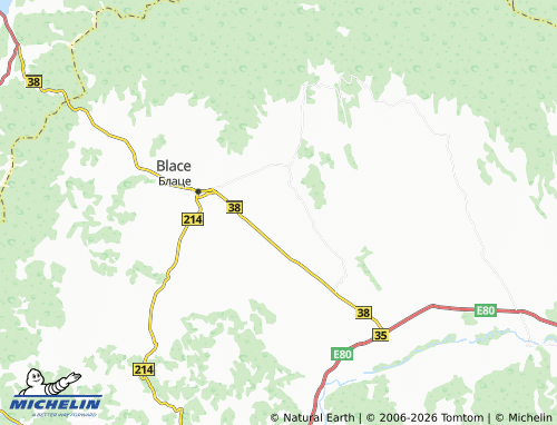 Mapa MICHELIN Krivaja - ViaMichelin
