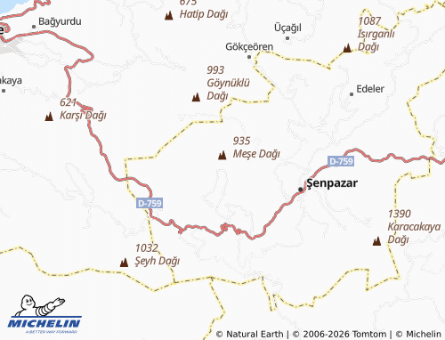 MICHELIN Tepecik map - ViaMichelin