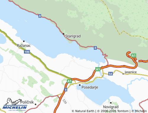 MICHELIN Vinjerac map - ViaMichelin