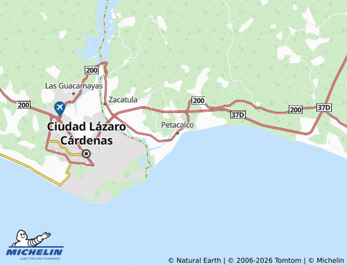 Mappa MICHELIN Petacalco Centro - ViaMichelin