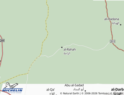 MICHELIN-Landkarte al-Rahah - ViaMichelin
