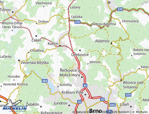 Mappa MICHELIN Česká - ViaMichelin