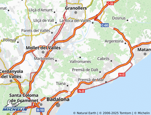 MICHELIN Can Corbera map - ViaMichelin