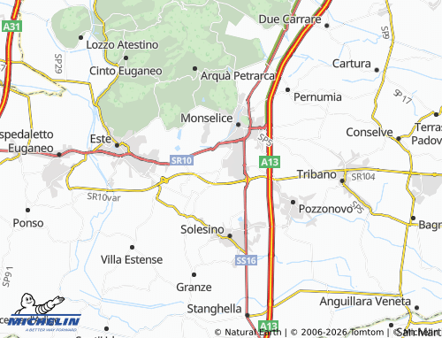 MICHELIN Ca' Oddo map - ViaMichelin