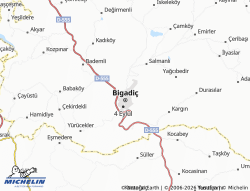MICHELIN-Landkarte Çavuş - ViaMichelin