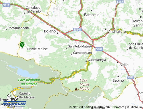 MICHELIN Campochiaro map - ViaMichelin