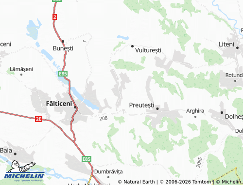 MICHELIN Hârtop map - ViaMichelin