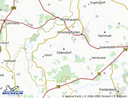 MICHELIN Oldendorf map - ViaMichelin