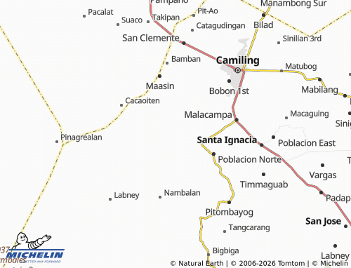 MICHELIN Bacsay map - ViaMichelin