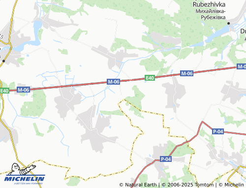 MICHELIN Severynivka map - ViaMichelin
