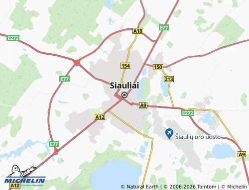 Mappa MICHELIN Siauliai - ViaMichelin