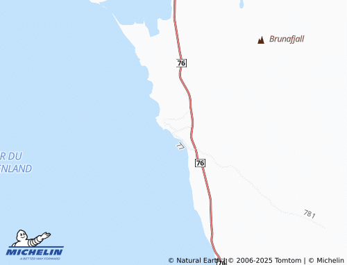 MICHELIN Hofsós map - ViaMichelin