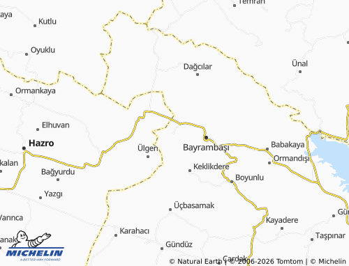 MICHELIN Çaldere map - ViaMichelin
