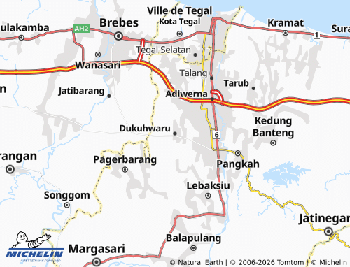 Carte MICHELIN Dukuhwaru - ViaMichelin