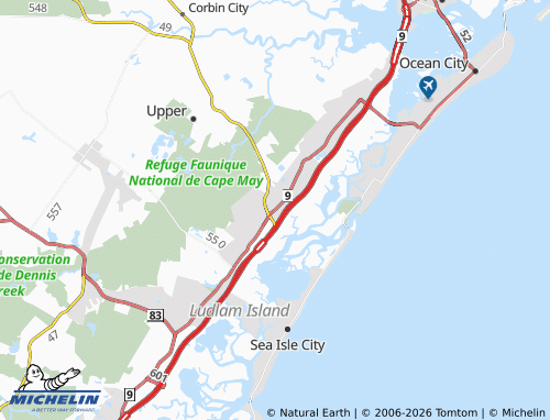 Mappa MICHELIN Seaville - ViaMichelin
