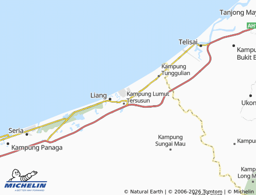 Kaart MICHELIN Kampung Sungai Kuru - ViaMichelin