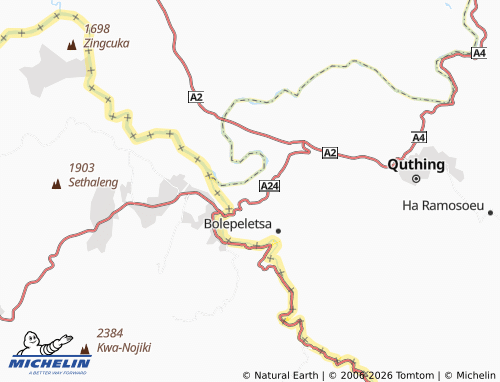 Carte MICHELIN Ha Mahlele-Hlele - ViaMichelin