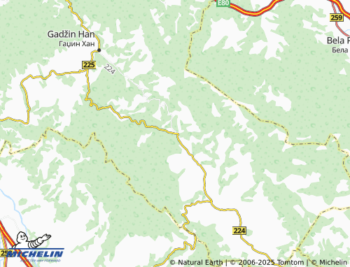 MICHELIN Donji Dušnik map - ViaMichelin