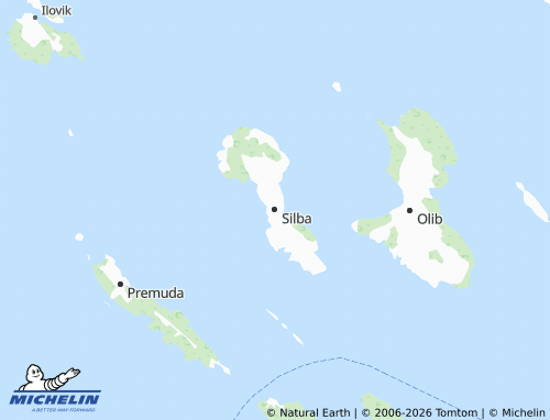MICHELIN Silba map - ViaMichelin
