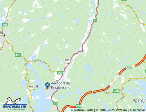 MICHELIN-Landkarte Kråkebumoen - ViaMichelin