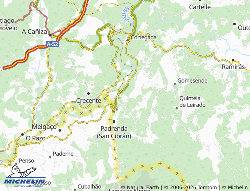 MICHELIN Lordelo map - ViaMichelin