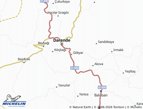Mappa MICHELIN Gökyar - ViaMichelin