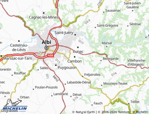 Mappa MICHELIN Cambon - ViaMichelin