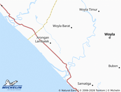 MICHELIN Ujong Simpang map - ViaMichelin