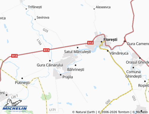Mappa MICHELIN Orașul Mărculești - ViaMichelin