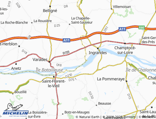 MICHELIN Montrelais map - ViaMichelin