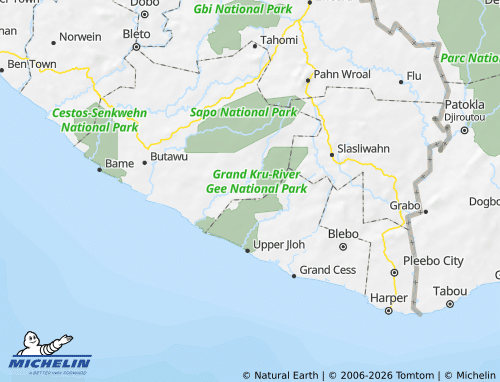 MICHELIN Bokon map - ViaMichelin